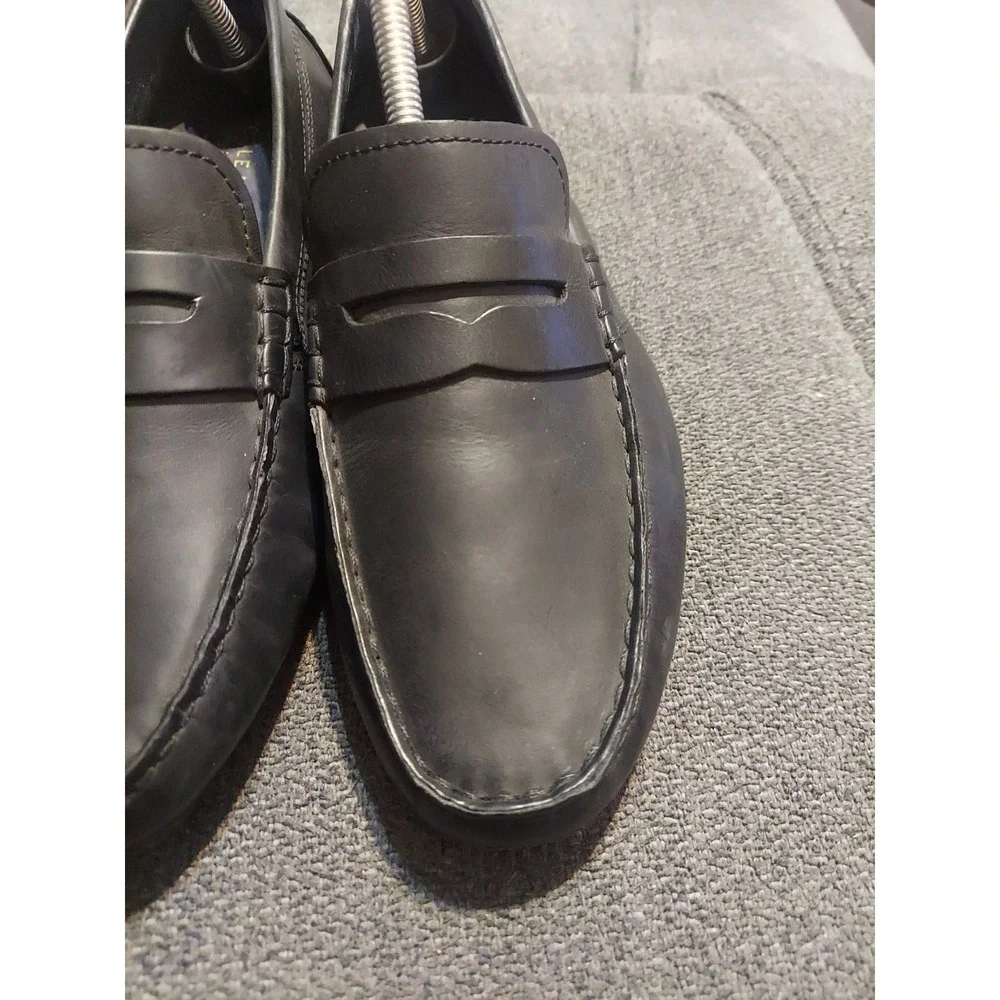 Cole Haan Men's Black Penny Loafers Size 9.5 M Preppy Dress Shoes Leather